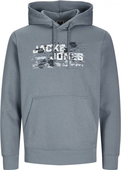 Jack & Jones JCOOUTDOOR Hoodie Flint Blue - Pulovere & hanorace - Pulovere & Hanorace Bărbați Mărimi Mari