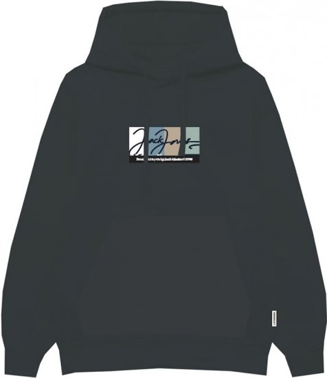 Jack & Jones PORTLAND Hoodie Grey - Pulovere & hanorace - Pulovere & Hanorace Bărbați Mărimi Mari