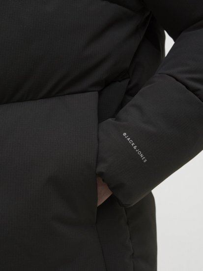 Jack & Jones Global Puffer Jacket Black - Geci - Geci Bărbați Mărimi Mari