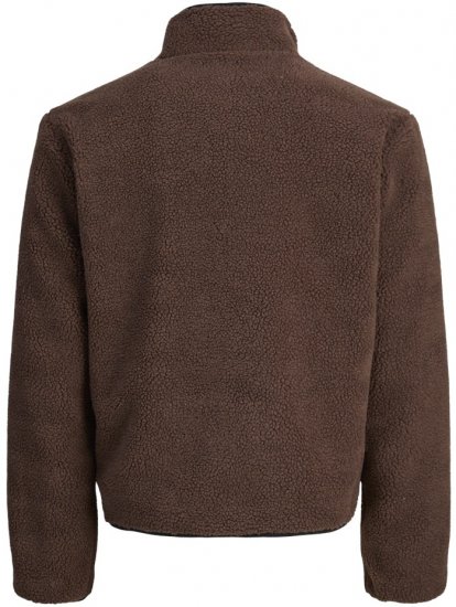 Jack & Jones Norrebro Teddy Jacket Deep Mahogany - Geci - Geci Bărbați Mărimi Mari