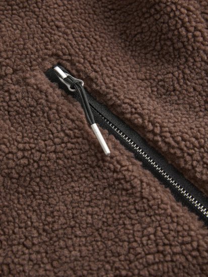 Jack & Jones Norrebro Teddy Jacket Deep Mahogany - Geci - Geci Bărbați Mărimi Mari