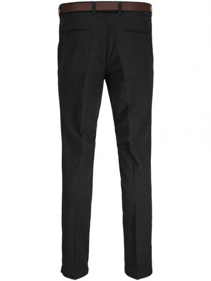 Jack & Jones Marco Franco Chino With Belt Black - Blugi & pantaloni - Blugi & Pantaloni Bărbați Mărimi Mari