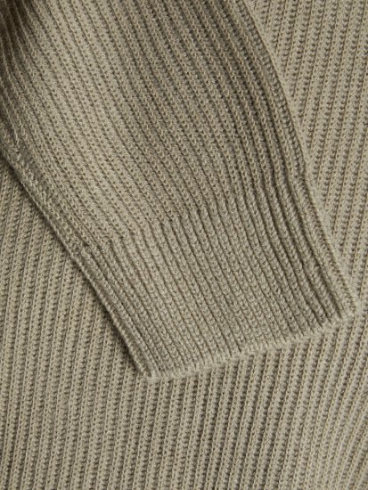 Jack & Jones Pannel Knit Half Zip Pullover Crockery - Pulovere & hanorace - Pulovere & Hanorace Bărbați Mărimi Mari