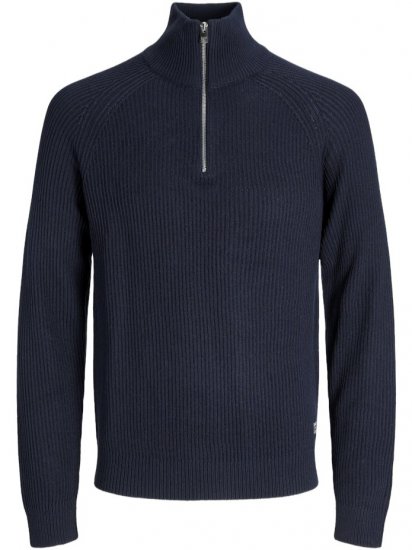 Jack & Jones Pannel Knit Half Zip Pullover Sky Captain - Pulovere & hanorace - Pulovere & Hanorace Bărbați Mărimi Mari