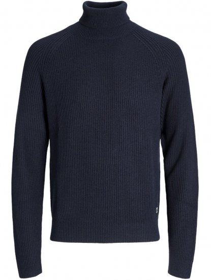 Jack & Jones Pannel Roll Neck Knit Pullover Sky Captain - Pulovere & hanorace - Pulovere & Hanorace Bărbați Mărimi Mari