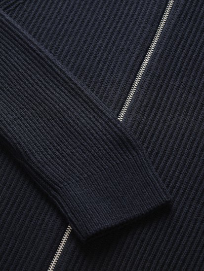 Jack & Jones Pannel Zip Knit Cardigan Sky Captain - Pulovere & hanorace - Pulovere & Hanorace Bărbați Mărimi Mari