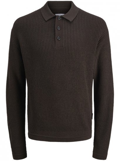 Jack & Jones Kaito Knit Polo Pullover Delicioso - Pulovere & hanorace - Pulovere & Hanorace Bărbați Mărimi Mari
