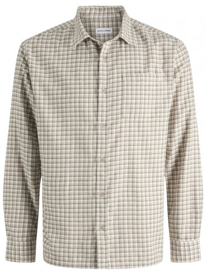 Jack & Jones Mini Check Long Sleeve Shirt Atmosphere - Cămăși - Cămăși Bărbați Mărimi Mari