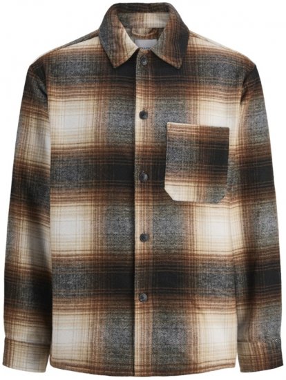 Jack & Jones Zac Long Sleeve Heavy Brush Overshirt Monks Robe - Cămăși - Cămăși Bărbați Mărimi Mari