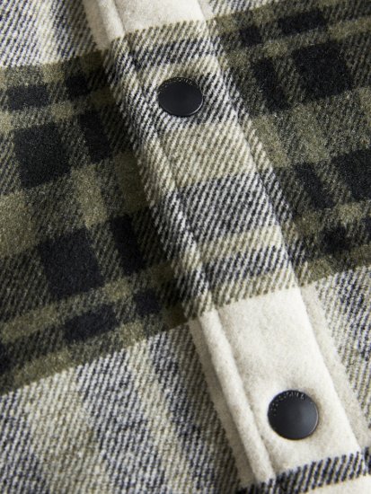 Jack & Jones Zac Teddy Long Sleeve Overshirt Jacket Dusty Olive - Geci - Geci Bărbați Mărimi Mari