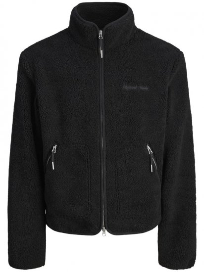 Jack & Jones Norrebro Teddy Jacket Black - Geci - Geci Bărbați Mărimi Mari