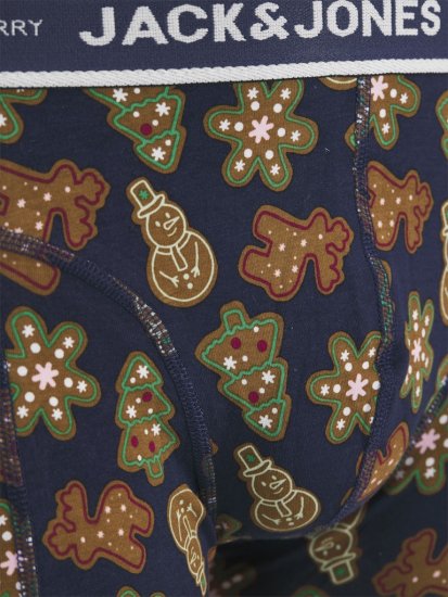 Jack & Jones Gingerbread Trunks 3-Pack Black - Lenjerie intimă & costum baie - Lenjerie Intimă Bărbați Mărimi Mari