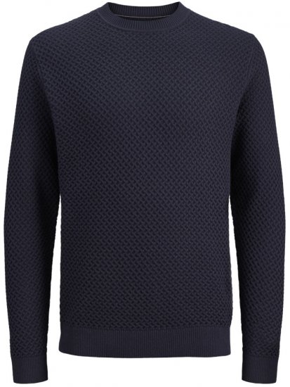 Jack & Jones Barkley Crew Neck Knitted Sweater Night Sky - Pulovere & Hanorace - Pulovere & Hanorace Bărbați Mărimi Mari