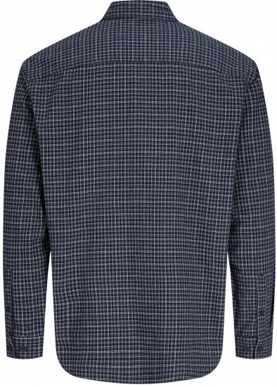 Jack & Jones Carter Check Shirt Navy Blazer - Cămăși - Cămăși Bărbați Mărimi Mari