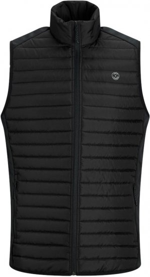 Jack & Jones MULTI BODYWARMER With COLLAR Black - Geci - Geci Bărbați Mărimi Mari