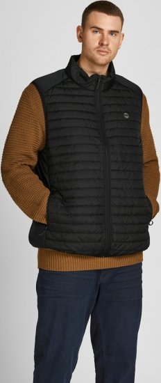 Jack & Jones MULTI BODYWARMER With COLLAR Black - Geci - Geci Bărbați Mărimi Mari