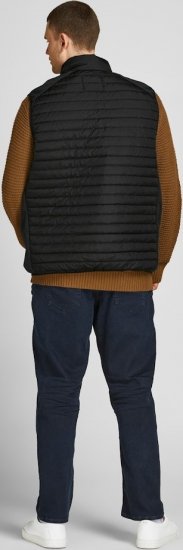 Jack & Jones MULTI BODYWARMER With COLLAR Black - Geci - Geci Bărbați Mărimi Mari