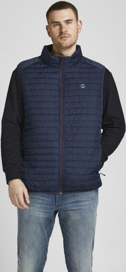 Jack & Jones MULTI BODYWARMER With COLLAR Navy Blazer - Geci - Geci Bărbați Mărimi Mari