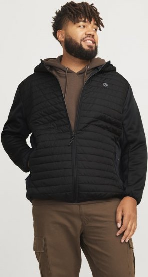 Jack & Jones MULTI QUILTED SET-IN Sleeves Jacket Black - Geci - Geci Bărbați Mărimi Mari