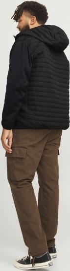 Jack & Jones MULTI QUILTED SET-IN Sleeves Jacket Black - Geci - Geci Bărbați Mărimi Mari