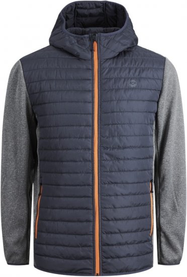 Jack & Jones MULTI QUILTED SET-IN Sleeves Jacket Grey Melange - Geci - Geci Bărbați Mărimi Mari