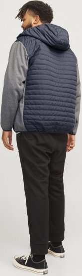 Jack & Jones MULTI QUILTED SET-IN Sleeves Jacket Grey Melange - Geci - Geci Bărbați Mărimi Mari