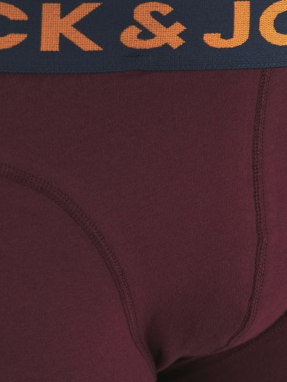 Jack & Jones LICHFIELD Trunks 3-Pack Burgundy - Lenjerie intimă & costum baie - Lenjerie Intimă Bărbați Mărimi Mari