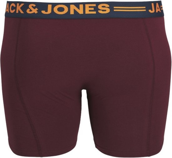 Jack & Jones LICHFIELD Trunks 3-Pack Burgundy - Lenjerie intimă & costum baie - Lenjerie Intimă Bărbați Mărimi Mari