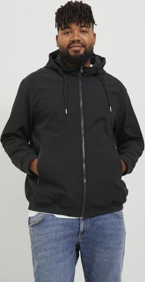 Jack & Jones BASIC Water-Resistant Softshell Jacket Black - Geci - Geci Bărbați Mărimi Mari