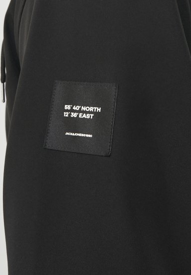 Jack & Jones BASIC Water-Resistant Softshell Jacket Black - Geci - Geci Bărbați Mărimi Mari