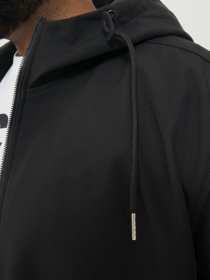 Jack & Jones BASIC Water-Resistant Softshell Jacket Black - Geci - Geci Bărbați Mărimi Mari