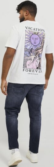 Jack & Jones GLENN FOX GE 224 Jeans Blue Denim - Blugi & pantaloni - Blugi & Pantaloni Bărbați Mărimi Mari