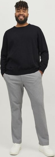 Jack & Jones BASIC Knitted Sweater Black - Pulovere & hanorace - Pulovere & Hanorace Bărbați Mărimi Mari