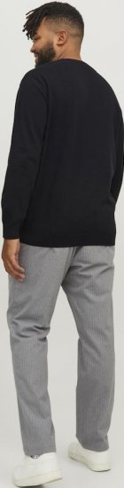Jack & Jones BASIC Knitted Sweater Black - Pulovere & hanorace - Pulovere & Hanorace Bărbați Mărimi Mari