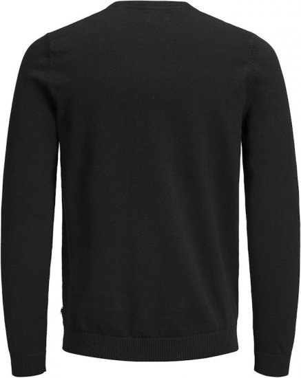Jack & Jones BASIC Knitted Sweater Black - Pulovere & hanorace - Pulovere & Hanorace Bărbați Mărimi Mari