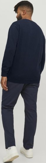 Jack & Jones BASIC Knitted Sweater Navy Blazer - Pulovere & hanorace - Pulovere & Hanorace Bărbați Mărimi Mari