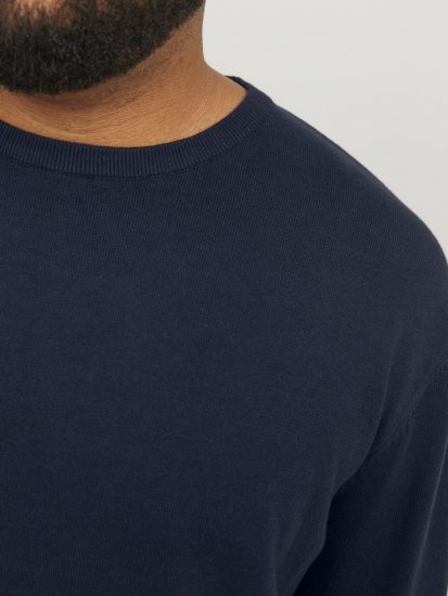 Jack & Jones BASIC Knitted Sweater Navy Blazer - Pulovere & hanorace - Pulovere & Hanorace Bărbați Mărimi Mari