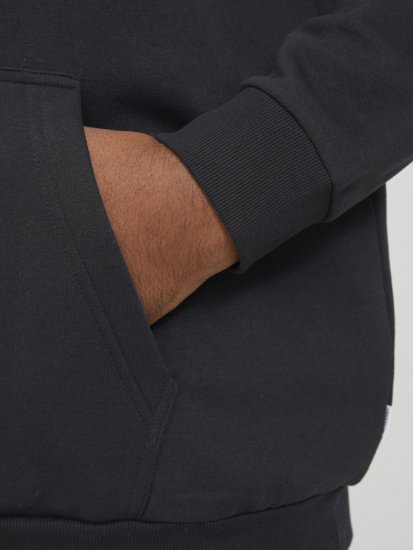 Jack & Jones BRADLEY Hoodie Black - Pulovere & hanorace - Pulovere & Hanorace Bărbați Mărimi Mari