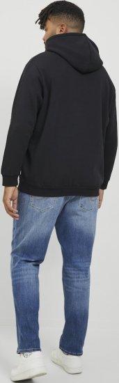 Jack & Jones BRADLEY Hoodie Black - Pulovere & hanorace - Pulovere & Hanorace Bărbați Mărimi Mari