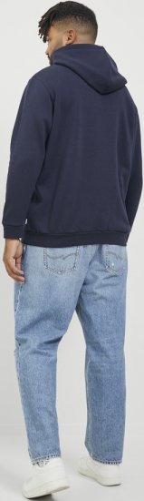 Jack & Jones BRADLEY Hoodie Navy Blazer - Pulovere & hanorace - Pulovere & Hanorace Bărbați Mărimi Mari