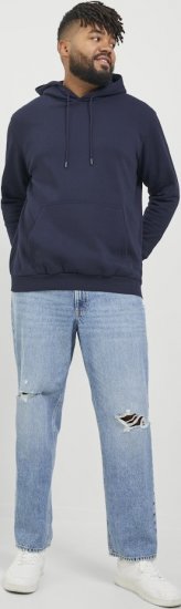 Jack & Jones BRADLEY Hoodie Navy Blazer - Pulovere & hanorace - Pulovere & Hanorace Bărbați Mărimi Mari