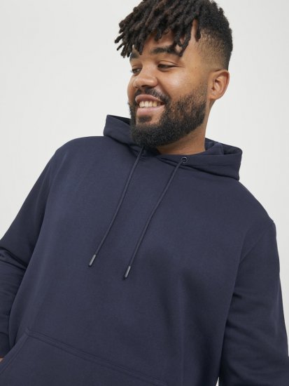 Jack & Jones BRADLEY Hoodie Navy Blazer - Pulovere & hanorace - Pulovere & Hanorace Bărbați Mărimi Mari