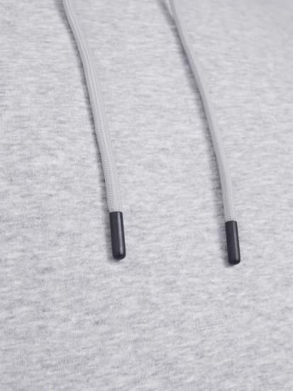 Jack & Jones BRADLEY Hoodie Light Grey Melange - Pulovere & hanorace - Pulovere & Hanorace Bărbați Mărimi Mari
