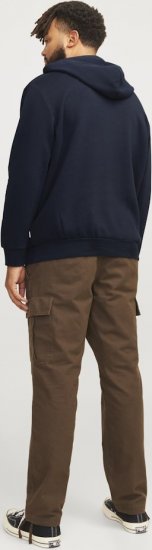 Jack & Jones CORP LOGO PLAY 5 Print Hoodie Navy Blazer - Pulovere & hanorace - Pulovere & Hanorace Bărbați Mărimi Mari