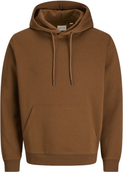 Jack & Jones BRADLEY Hoodie Brown - Pulovere & hanorace - Pulovere & Hanorace Bărbați Mărimi Mari