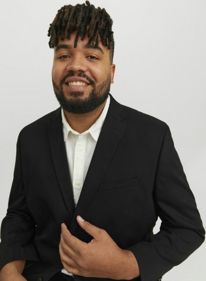 Jack & Jones FRANCO Blazer Black - Costume - Costume Bărbați mărimi mari