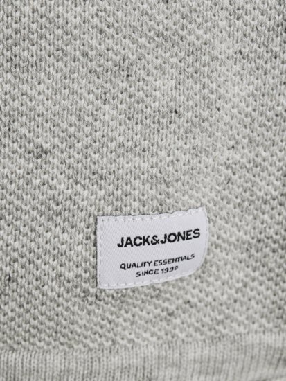 Jack & Jones HILL Knitted Sweater Light Grey Melange - Pulovere & hanorace - Pulovere & Hanorace Bărbați Mărimi Mari