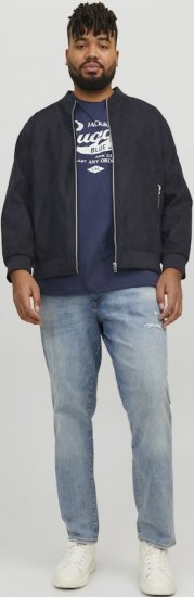 Jack & Jones ROCKY Faux Suede Bomber Jacket Jet Black - Geci - Geci Bărbați Mărimi Mari