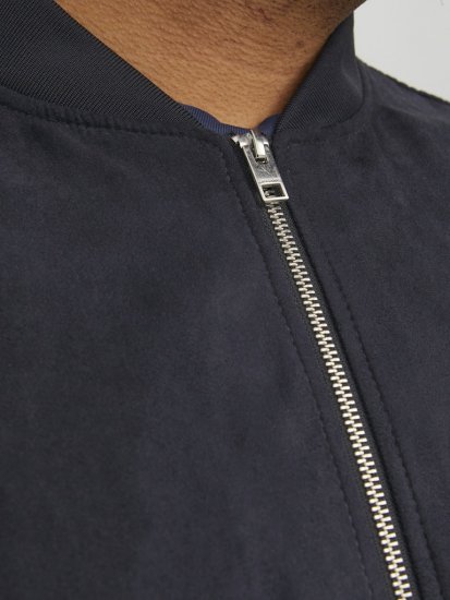 Jack & Jones ROCKY Faux Suede Bomber Jacket Jet Black - Geci - Geci Bărbați Mărimi Mari