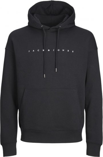 Jack & Jones STAR Hoodie Black - Pulovere & hanorace - Pulovere & Hanorace Bărbați Mărimi Mari